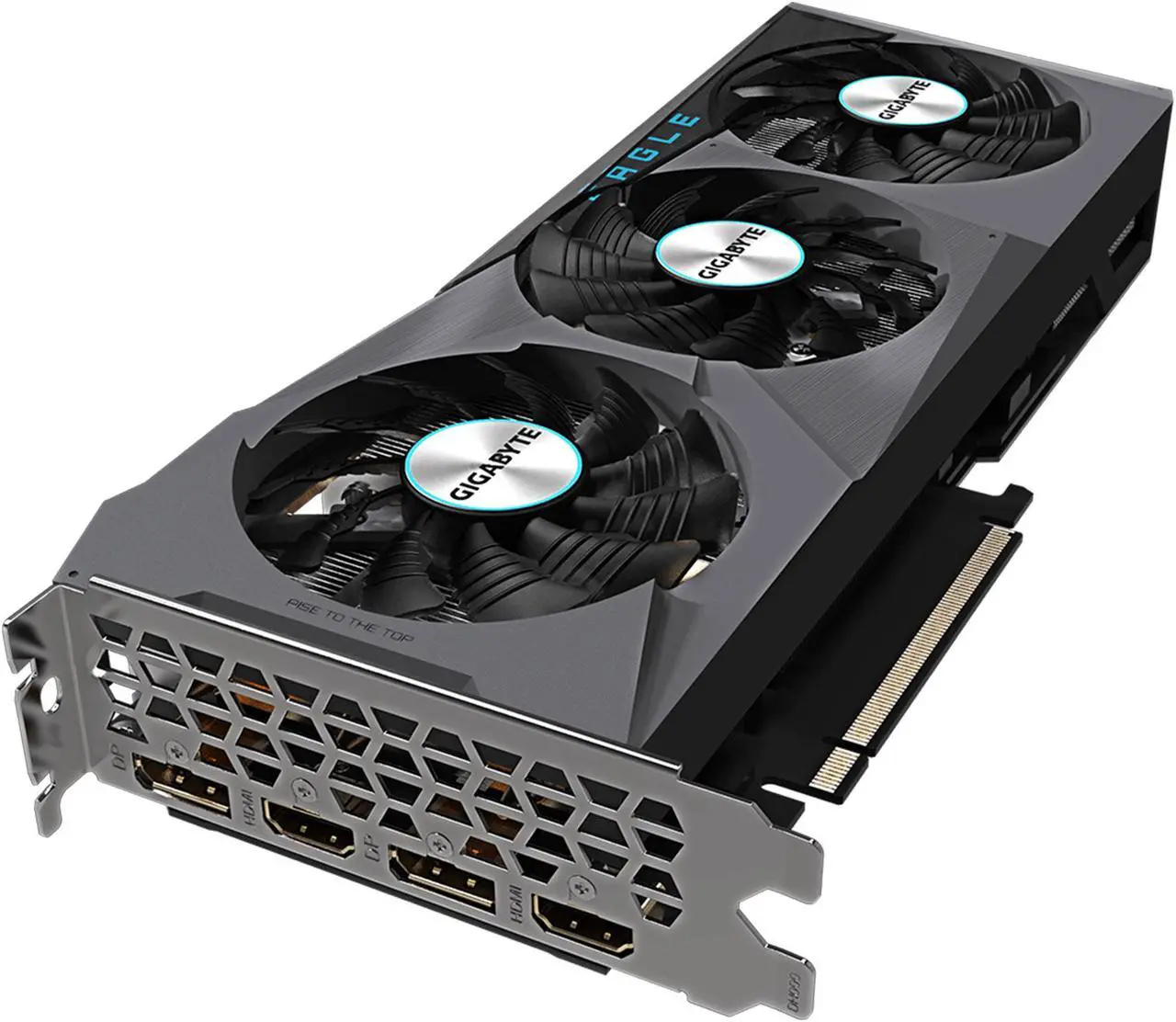 Alt view image 7 of 12 - GIGABYTE Eagle GeForce RTX 3060 Ti 8GB GDDR6X PCI Express 4.0 x16 ATX Graphics Card GV-N306TXEAGLE OC-8GD