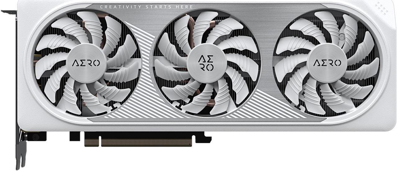 GIGABYTE GeForce RTX 4060 Ti AERO OC 8G Graphics Card, 3x WINDFORCE Fans, 8GB 128-bit GDDR6, GV-N406TAERO OC-8GD Video Card