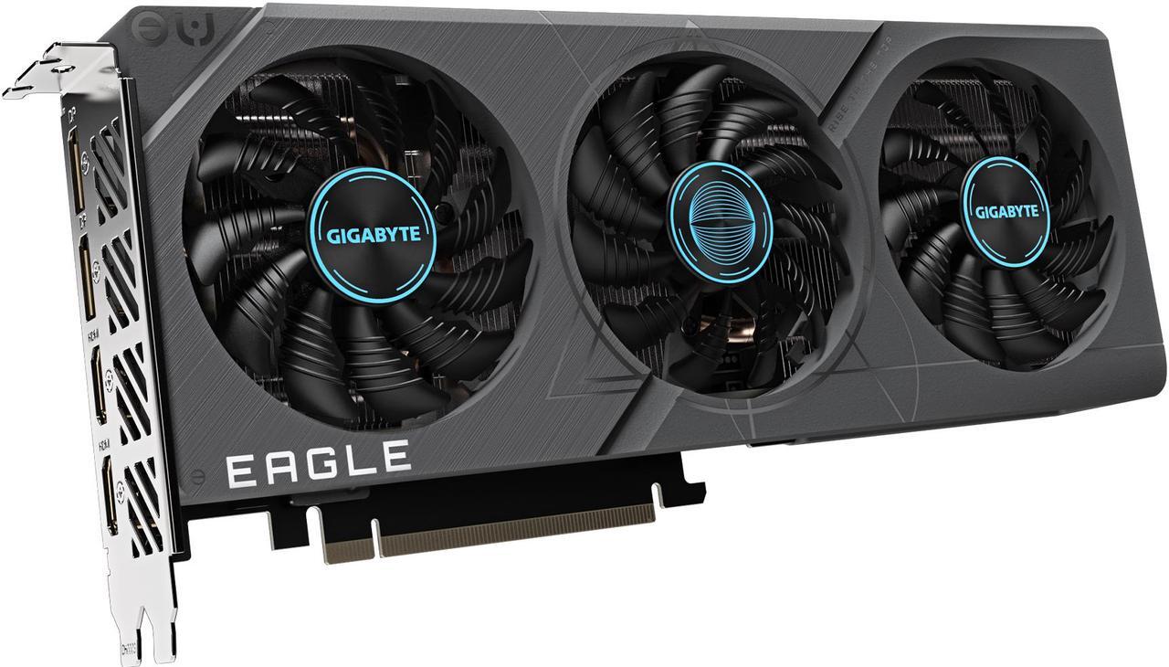 Alt view image 5 of 10 - GIGABYTE GeForce RTX 4060 Ti EAGLE 8G Graphics Card, 3x WINDFORCE Fans, 8GB 128-bit GDDR6, GV-N406TEAGLE-8GD Video Card