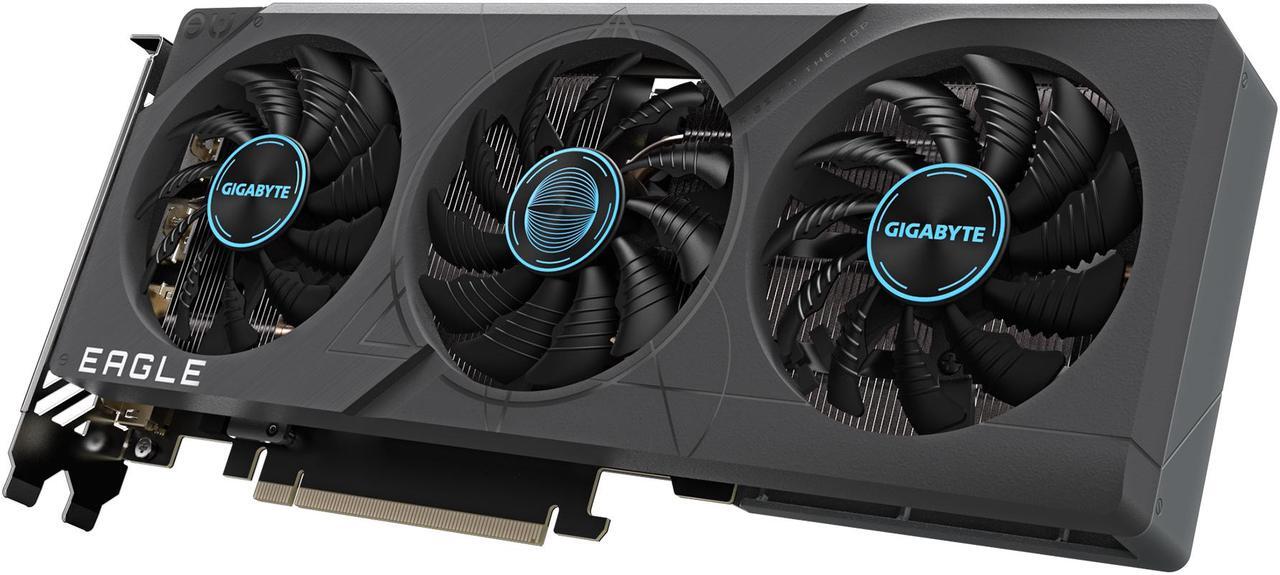 Alt view image 6 of 10 - GIGABYTE GeForce RTX 4060 Ti EAGLE 8G Graphics Card, 3x WINDFORCE Fans, 8GB 128-bit GDDR6, GV-N406TEAGLE-8GD Video Card