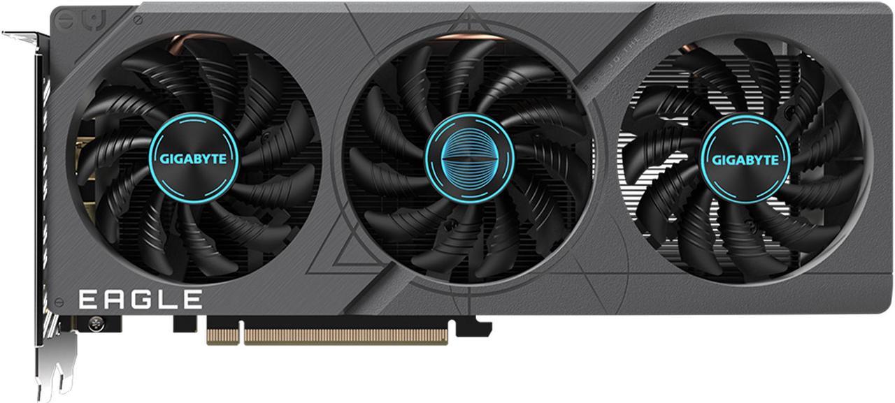 GIGABYTE GeForce RTX 4060 EAGLE OC 8G Graphics Card, 3x WINDFORCE Fans, 8GB 128-bit GDDR6, GV-N4060EAGLE OC-8GD Video Card