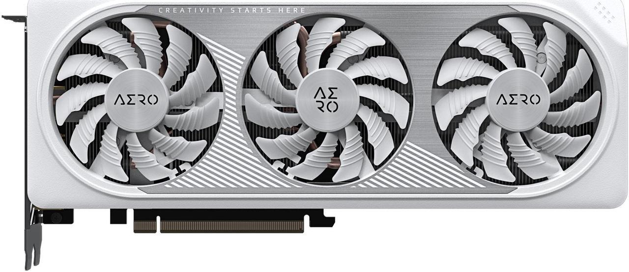 GIGABYTE GeForce RTX 4060 Ti AERO OC 16G Graphics Card, 3x WINDFORCE Fans, 16GB 128-bit GDDR6, GV-N406TAERO OC-16GD Video Card