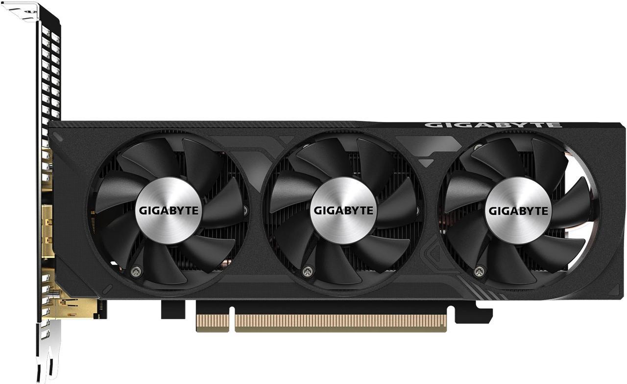 GIGABYTE GeForce RTX 4060 OC Low Profile 8G Graphics Card, 3x WINDFORCE Fans, 8GB 128-bit GDDR6, GV-N4060OC-8GL Video Card