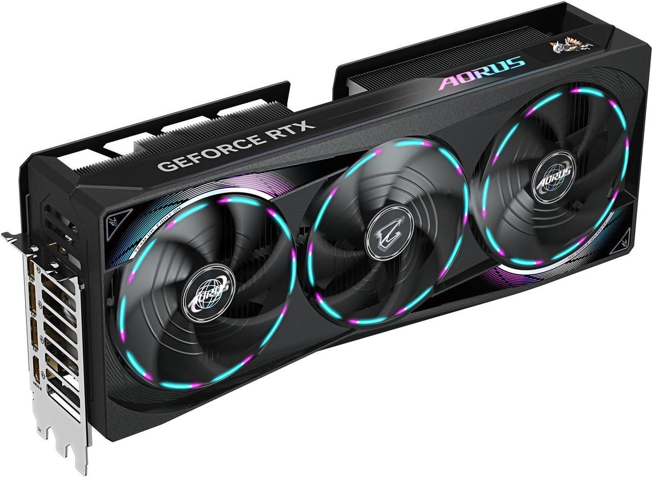 Alt view image 3 of 10 - GIGABYTE AORUS GeForce RTX 5080 16GB GDDR7 PCI Express 5.0 Graphics Card GV-N5080AORUS M-16GD