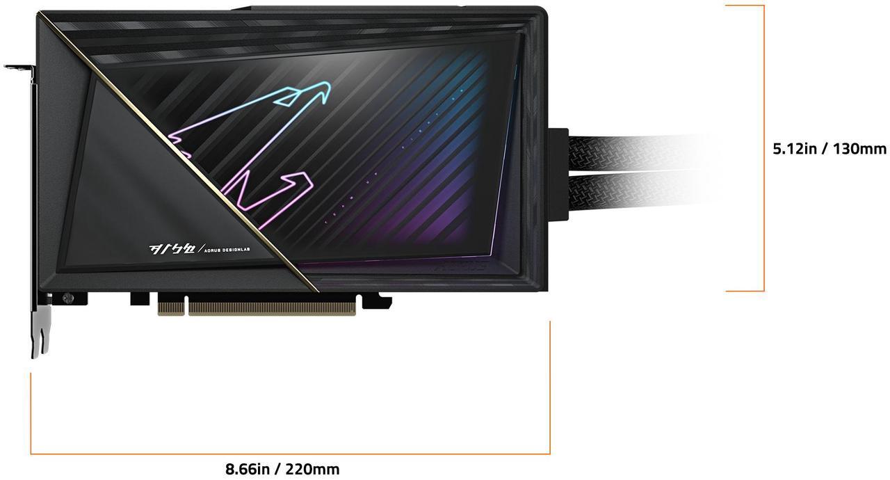 Alt view image 6 of 8 - GIGABYTE AORUS GeForce RTX 5080 16GB GDDR7 PCI Express 5.0 ATX Graphics Card GV-N5080AORUSX W-16GD