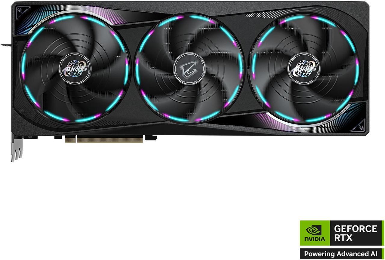 Alt view image 2 of 8 - GIGABYTE AORUS GeForce RTX 5070 Ti 16GB GDDR7 PCI Express 5.0 ATX Graphics Card GV-N507TAORUS M-16GD