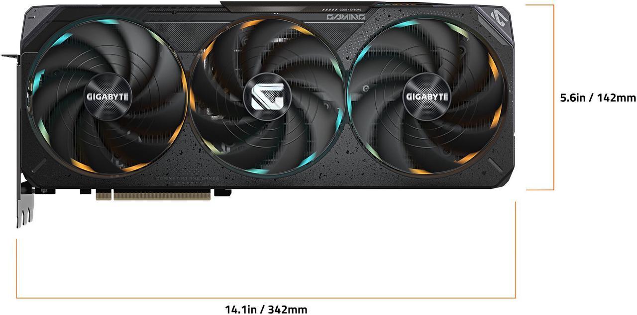 Alt view image 6 of 8 - GIGABYTE Gaming GeForce RTX 5070 Ti 16GB GDDR7 PCI Express 5.0 ATX Graphics Card GV-N507TGAMING OC-16GD