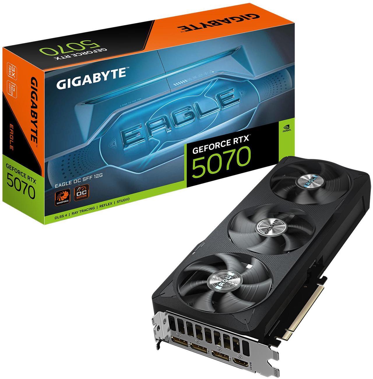 Alt view image 8 of 8 - GIGABYTE Eagle GeForce RTX 5070 12GB GDDR7 PCI Express 5.0 ATX Graphics Card GV-N5070EAGLE OC-12GD