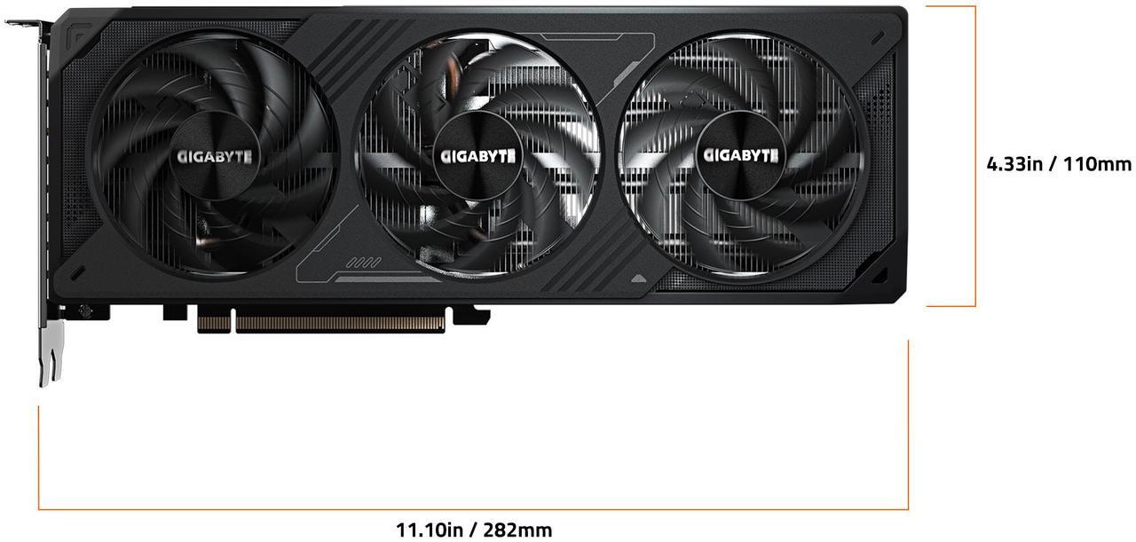 Alt view image 6 of 8 - GIGABYTE WindForce GeForce RTX 5070 12GB GDDR7 PCI Express 5.0 ATX Graphics Card GV-N5070WF3OC-12GD