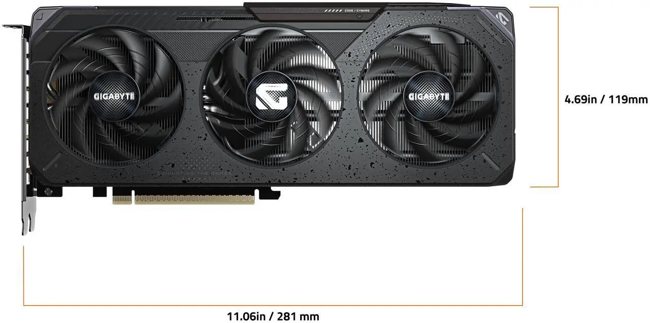 Alt view image 6 of 8 - GIGABYTE Gaming GeForce RTX 5060 8GB GDDR7 PCI Express 5.0 Graphics Card GV-N5060GAMING OC-8GD