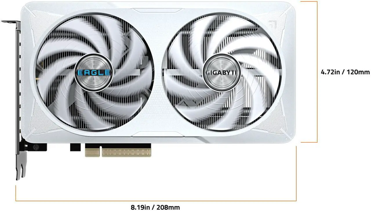 Alt view image 6 of 8 - GIGABYTE Eagle GeForce RTX 5060 8GB GDDR7 PCI Express 5.0 Graphics Card GV-N5060EAGLEOC ICE-8GD