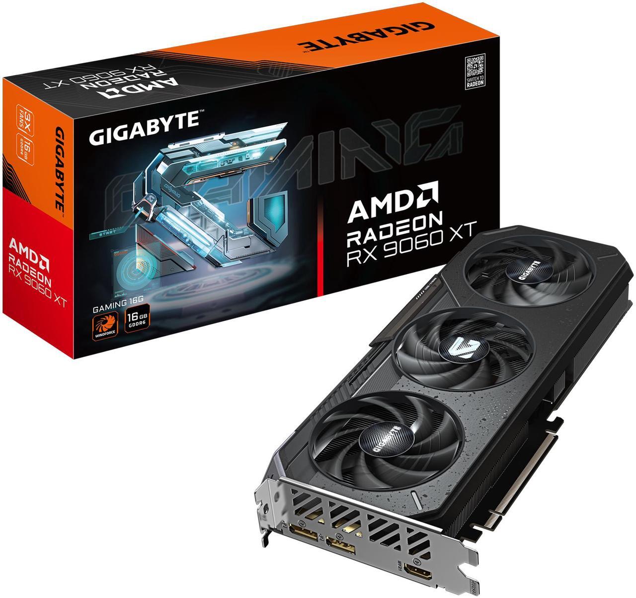 Alt view image 7 of 7 - GIGABYTE Gaming Radeon RX 9060 XT 16GB GDDR6 PCI Express 5.0 x16 ATX Graphics Card GV-R9060XTGAMING-16GD RX 9060XT
