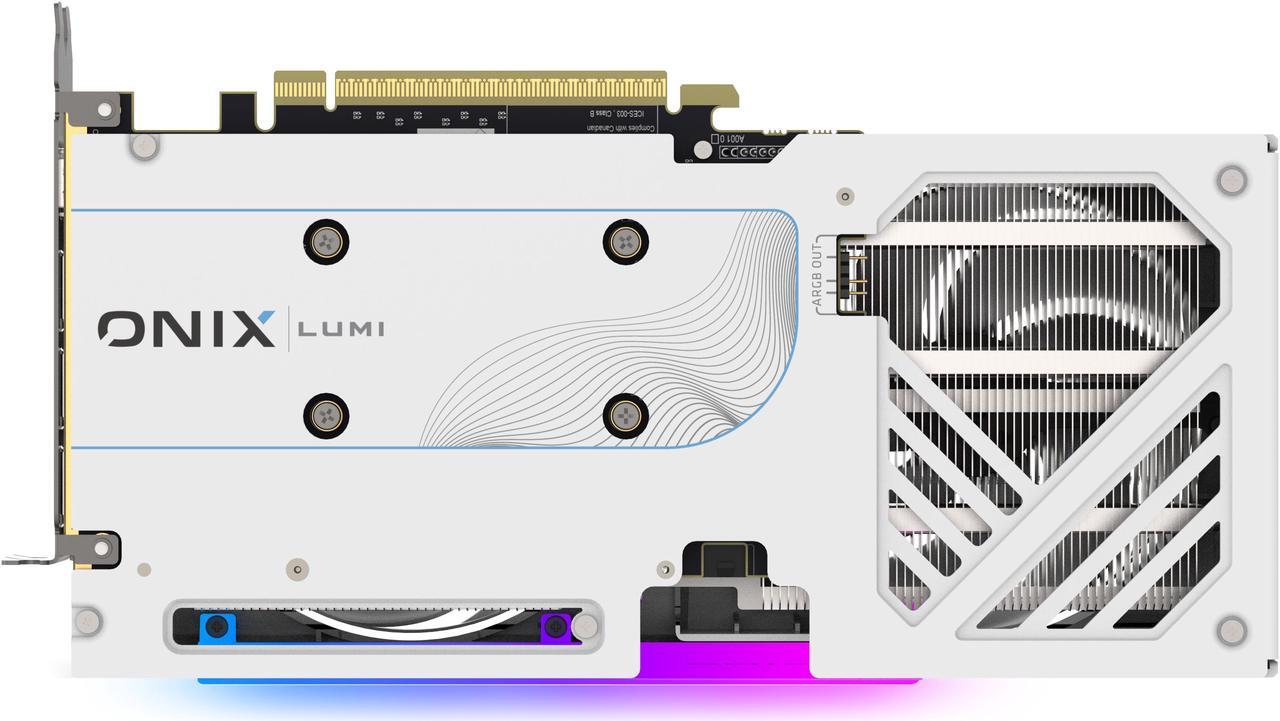 Alt view image 2 of 6 - ONIX LUMI Arc B580 12GB GDDR6 PCI Express 4.0 x8 ATX Graphics Card 8346-00278