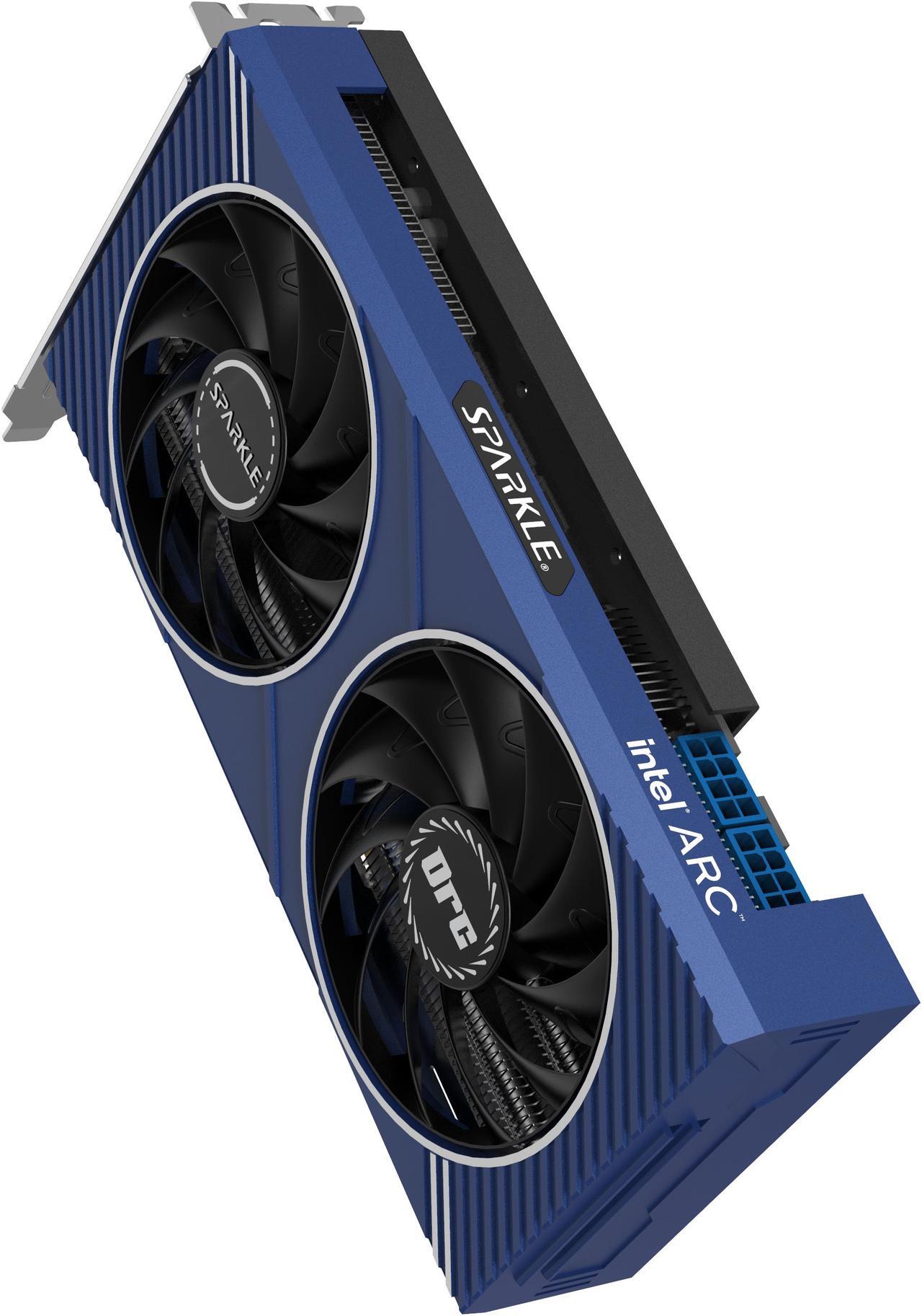 Alt view image 4 of 14 - SPARKLE Intel Arc A580 ORC OC Edition, 8GB GDDR6, ThermalSync, TORN Cooling, Axial Fan, Metal Backplate, SA580C-8GOC
