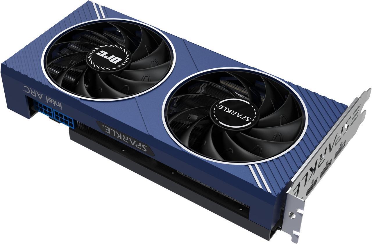 Alt view image 5 of 14 - SPARKLE Intel Arc A580 ORC OC Edition, 8GB GDDR6, ThermalSync, TORN Cooling, Axial Fan, Metal Backplate, SA580C-8GOC