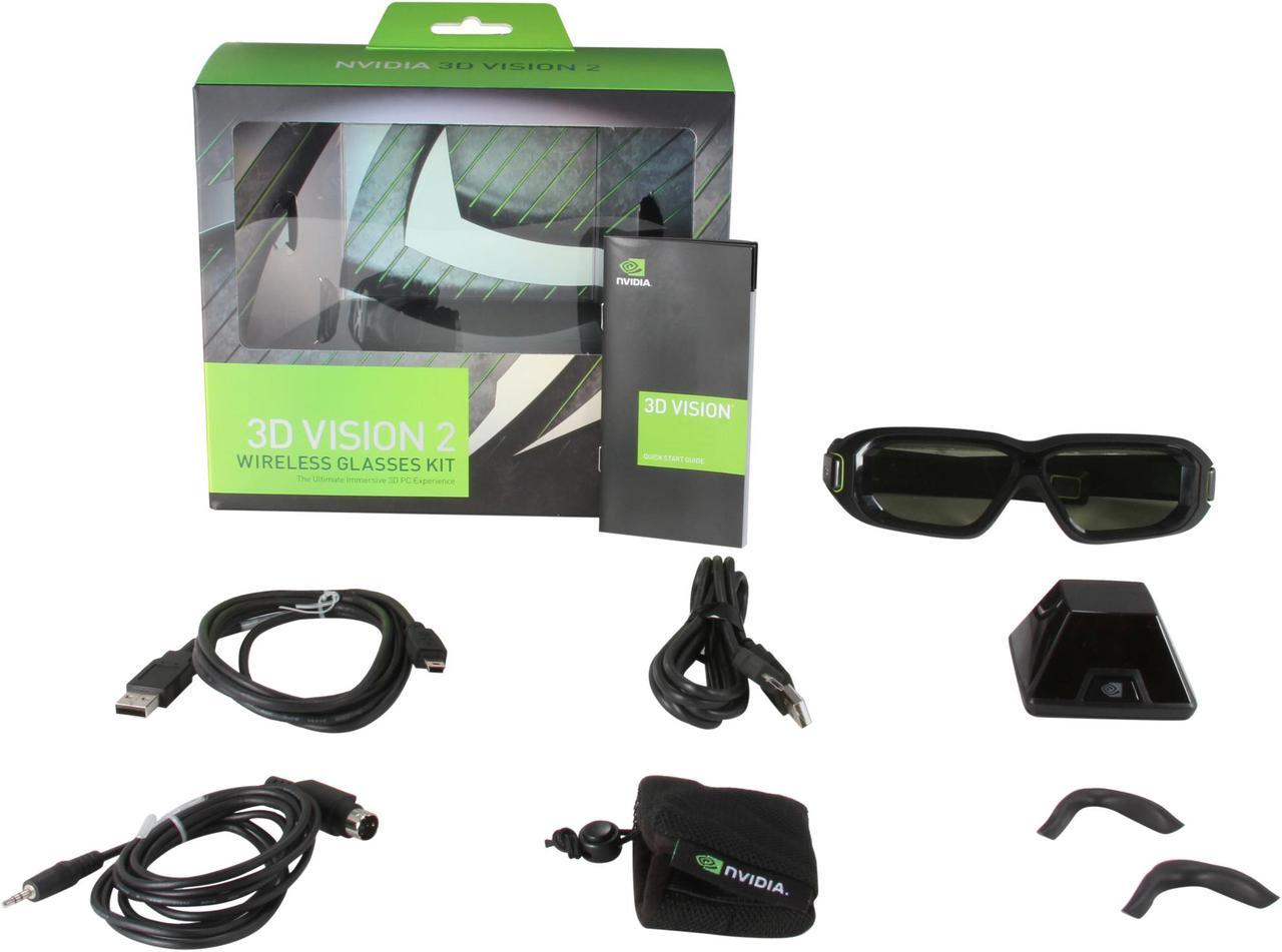 NVIDIA 3D Vision 2 Wireless Glasses Kit (For Use With Any 3D Vision Ready Display) Model 942-11431-0007-001