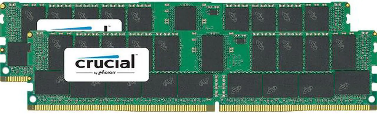 Main image of Crucial 64GB (2 x 32GB) 288-Pin DDR4 2666 (PC4 21300) RDIMM Desktop Memory Model CT2K32G4RFD4266
