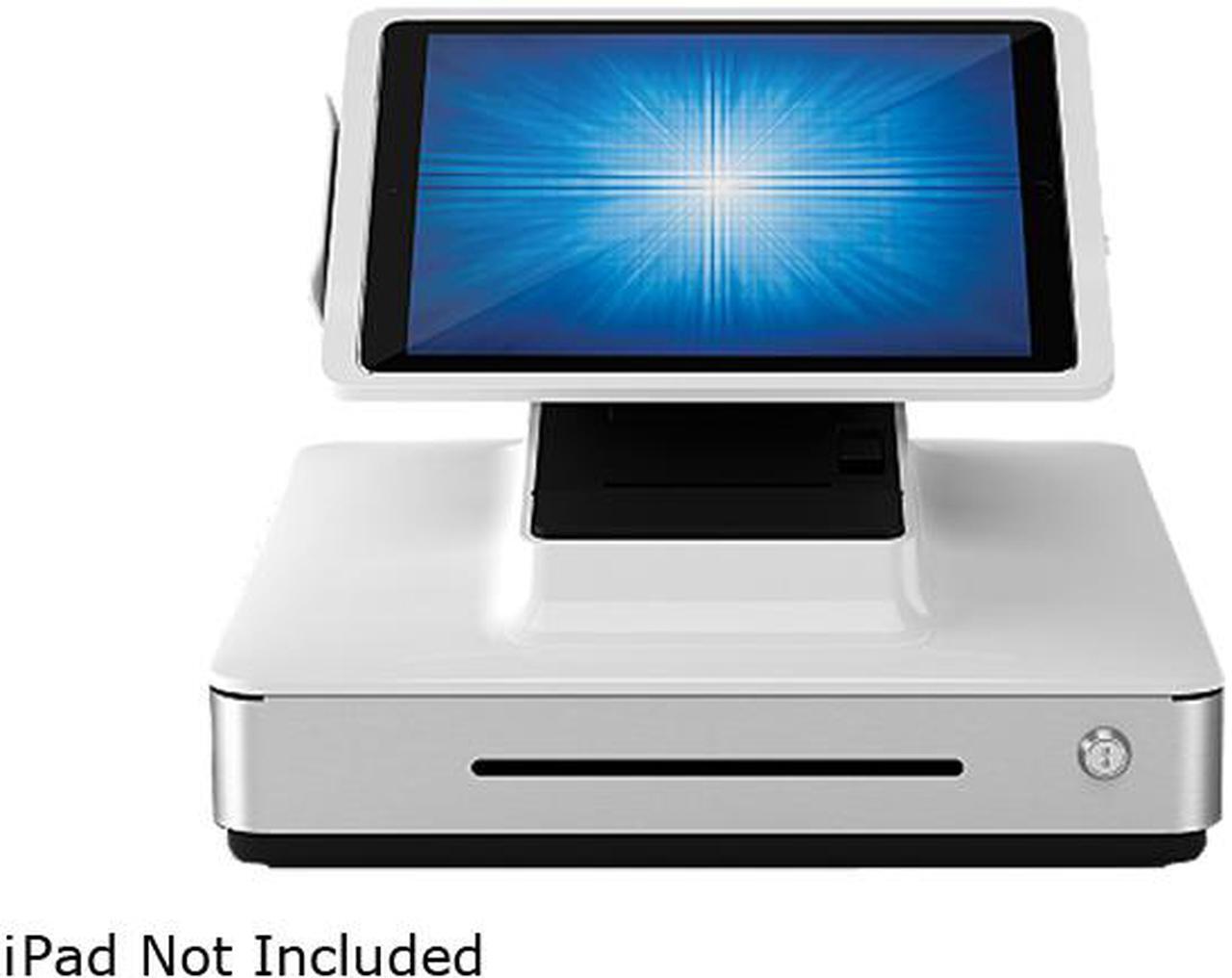 Main image of Elo E483400 PayPoint Plus POS System for 12.9" iPads with Barcode Scanner, Receipt Printer, Cash Drawer, MSR & Customer Facing Display, NA/China - White