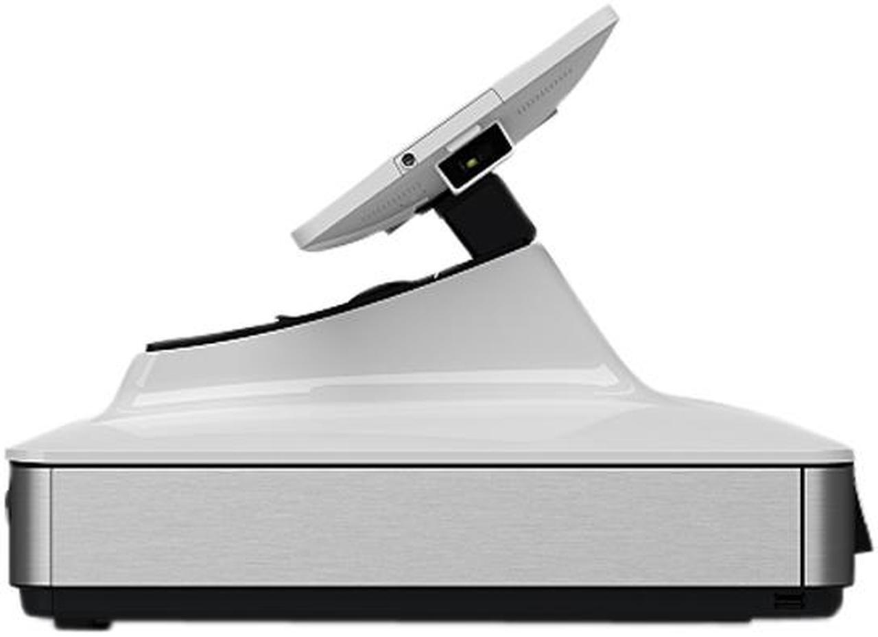 Alt view image 7 of 8 - Elo E475092 PayPoint Plus POS System for 9.7" iPads with Barcode Scanner, Receipt Printer, Cash Drawer, MSR & Customer Facing Display, NA/China - White