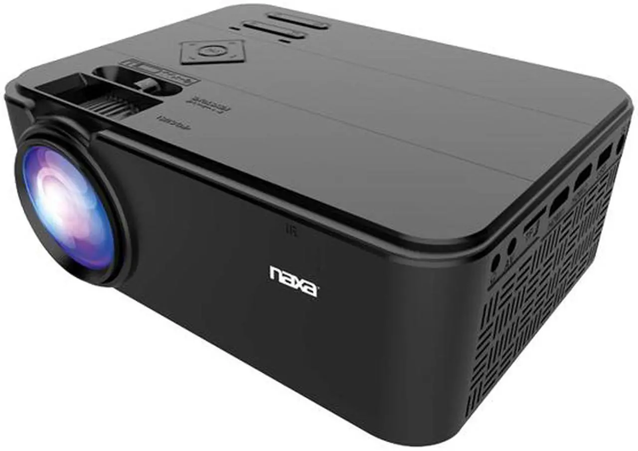 Alt view image 2 of 3 - Naxa NVP-1000 150" Home Theater LCD Projector - 15:9 - Black - 800 x 480 - Front - 20000 Hour Bulb Life