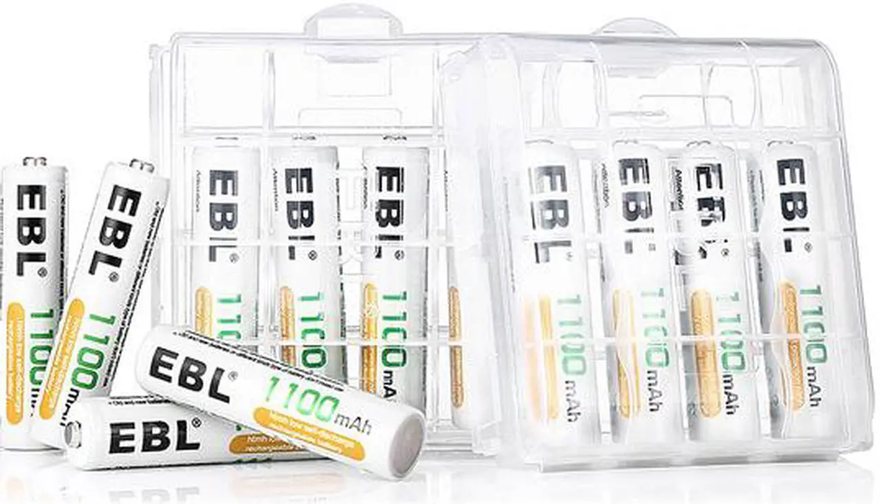 Alt view image 3 of 6 - EBL 16 Pack 1100mAh AAA 1.2V Ni-Mh Rechargeable Battery