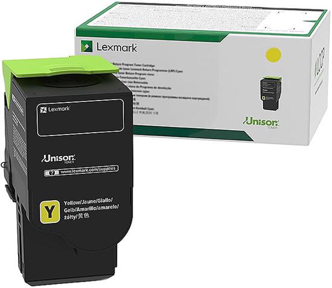 Lexmark 78c1uy0 Return Program Toner, 7,000 Page-Yield, Yellow 78C1UY0