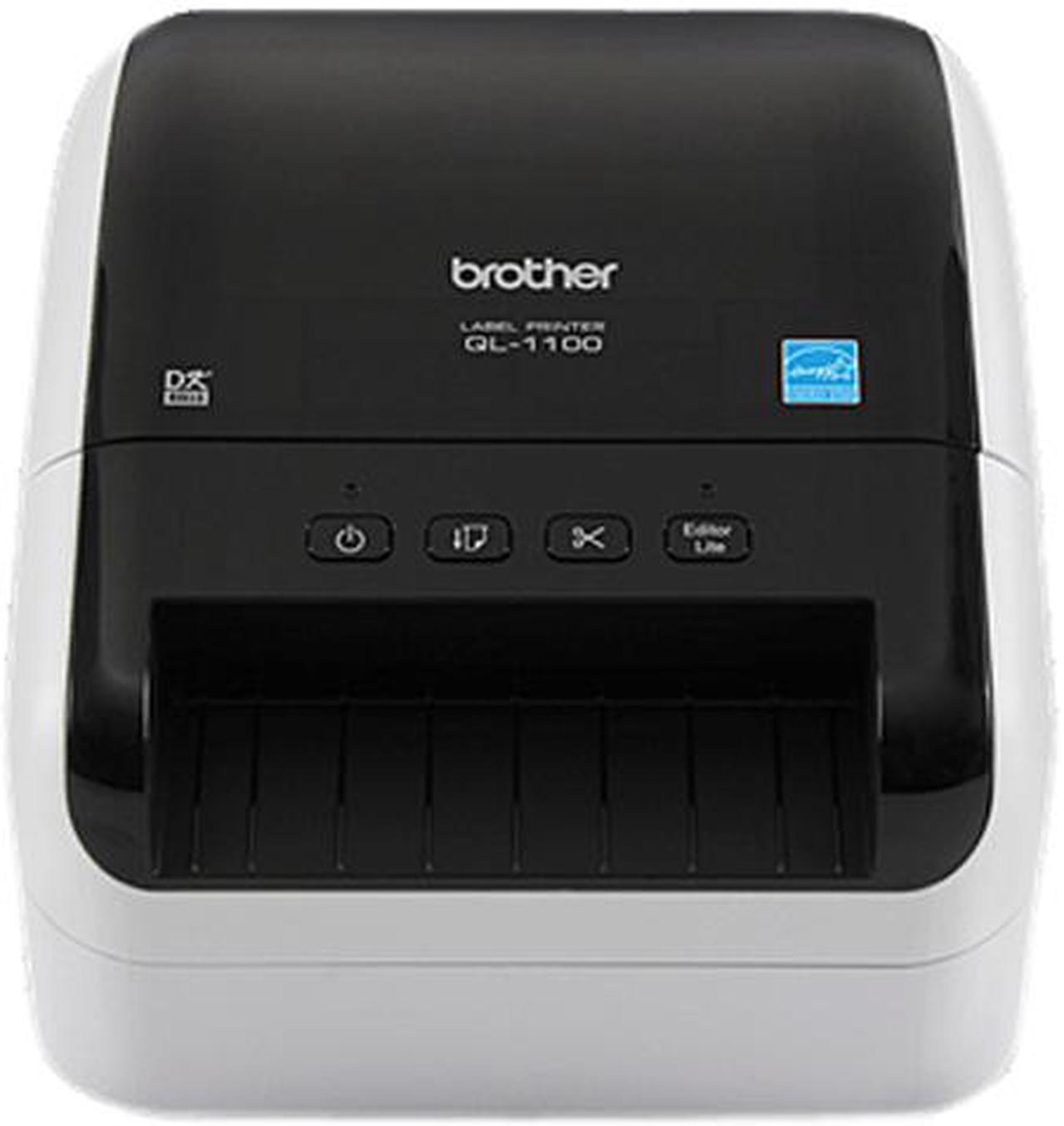 Brother QL-1100 4" Wide Format, Professional Direct Thermal Label Printer, USB, USB Host, Auto Cutter - White/Black