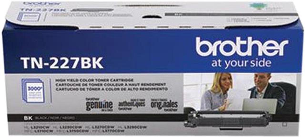 Brother International - TN227BK - Brother Genuine TN-227BK High Yield Black Toner Cartridge - Laser - High Yield - 3000 Pages