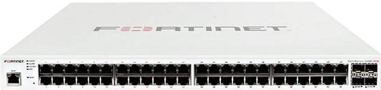 Fortinet FortiSwitch 248E-POE 48 Port Layer 2/3 Gigabit Ethernet Switch - FS-248E-POE