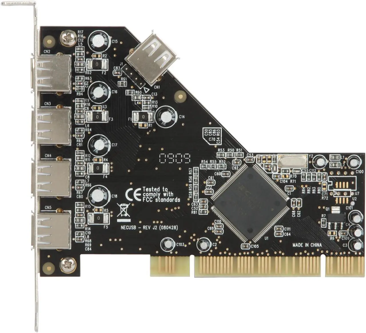 Alt view image 3 of 6 - Koutech PCI to USB2.0 Card Model IO-PU520