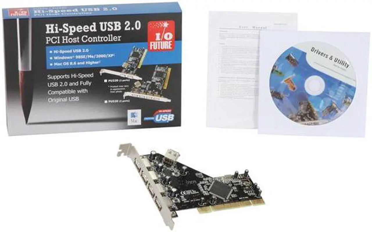 Alt view image 6 of 6 - Koutech PCI to USB2.0 Card Model IO-PU520