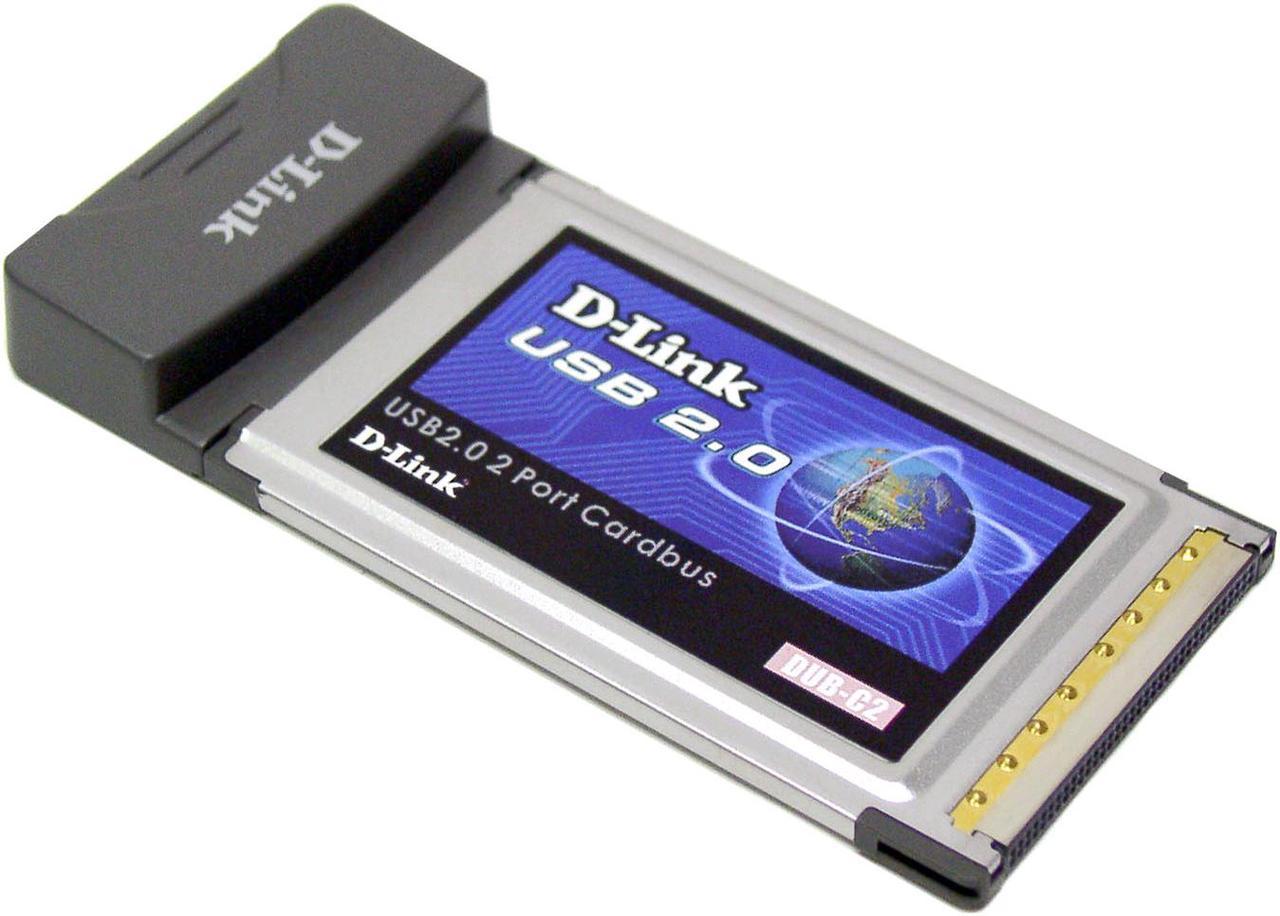 D-Link DUB-C2 USB PCMCIA Card 2 x USB 2.0