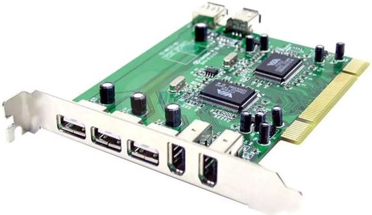 Alt view image 2 of 5 - Zonet Firewire/USB2.0 PCI Combo Card Model ZUC2400