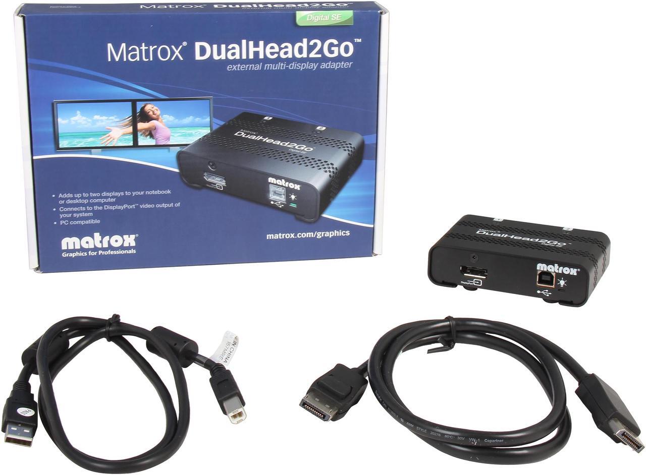 Alt view image 6 of 5 - Matrox Graphics eXpansion Module DualHead2Go Digital SE video converter, D2G-DP2D-IF