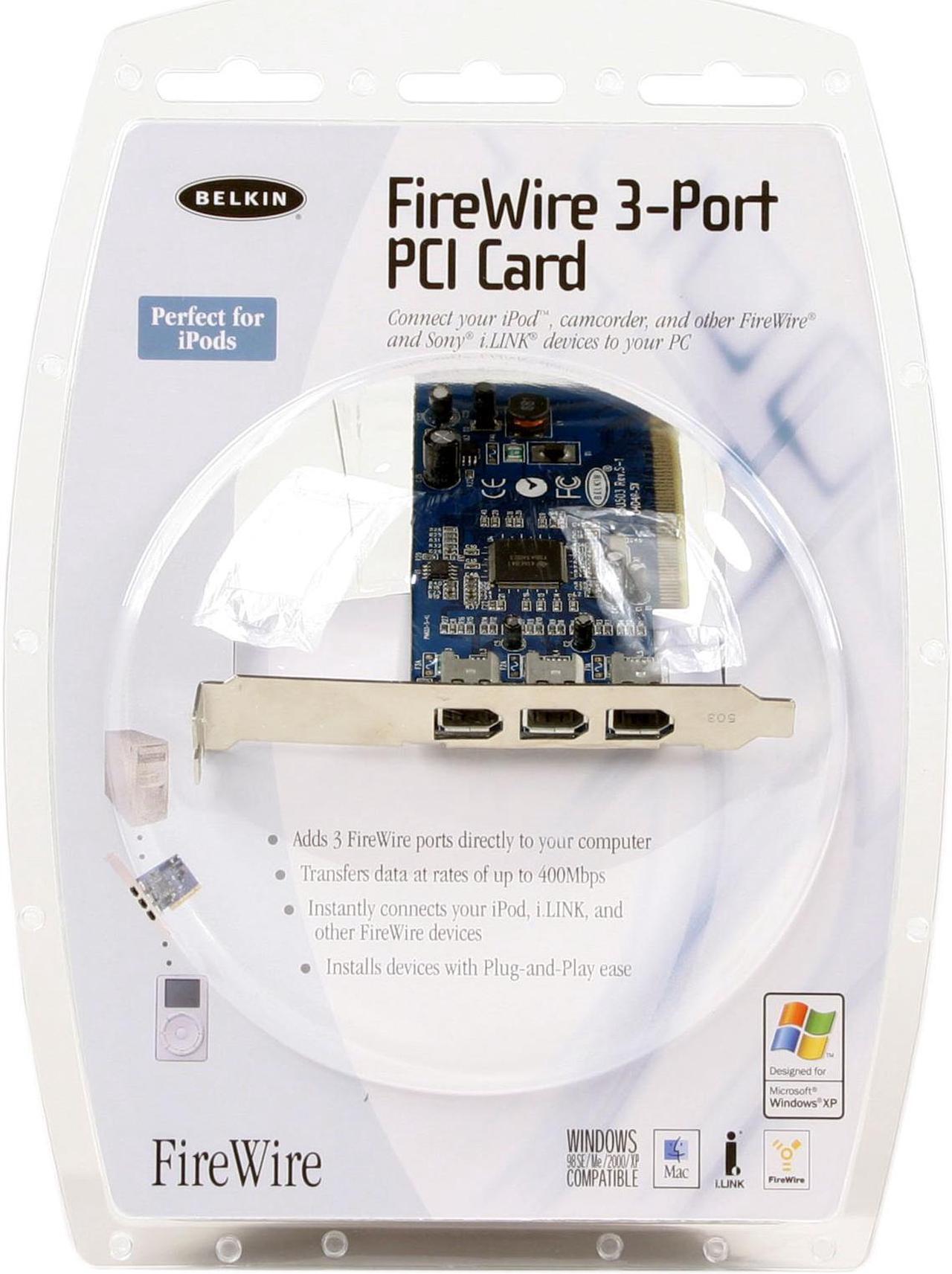 Alt view image 2 of 2 - BELKIN FireWire 1394 3-Port PCI Card Model F5U503-APL