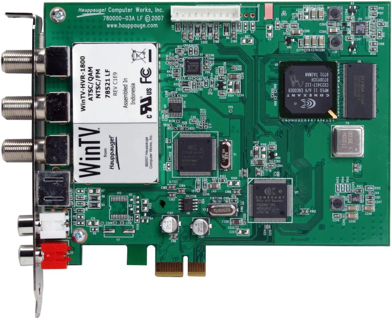 Alt view image 3 of 7 - Hauppauge WinTV-HVR-1800 MCE - White Box 1129 PCI-Express x1 Interface