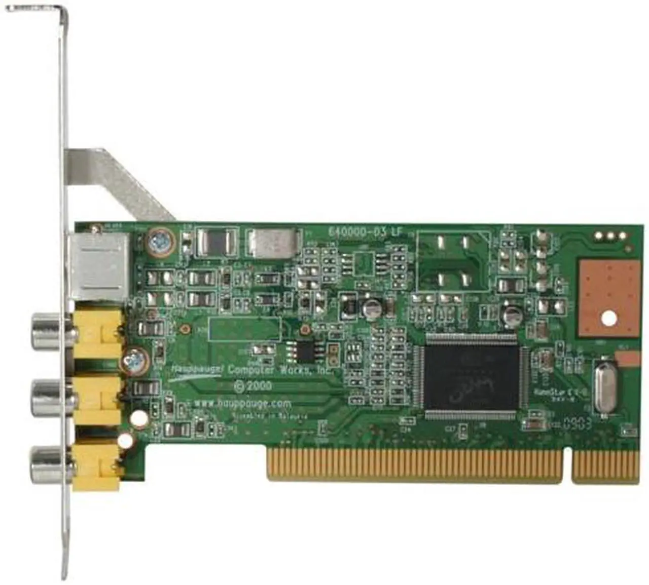Alt view image 3 of 5 - Hauppauge ImpactVCB Video Capture Card RCA connectors plus one S-Video/ PCI - OEM