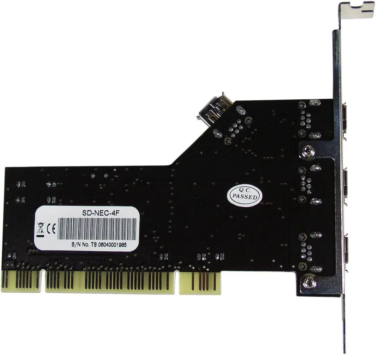 Alt view image 3 of 5 - SYBA PCI to Firewire 1394a 3+1 ports controller card Model SD-NEC-4F