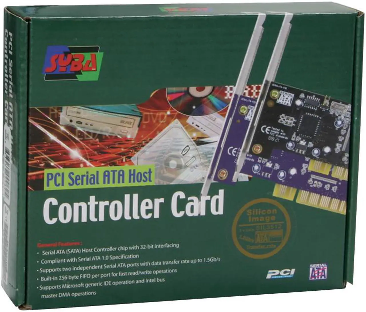 Alt view image 8 of 8 - SYBA SD-SATA150R PCI 2.2 SATA Controller Card
