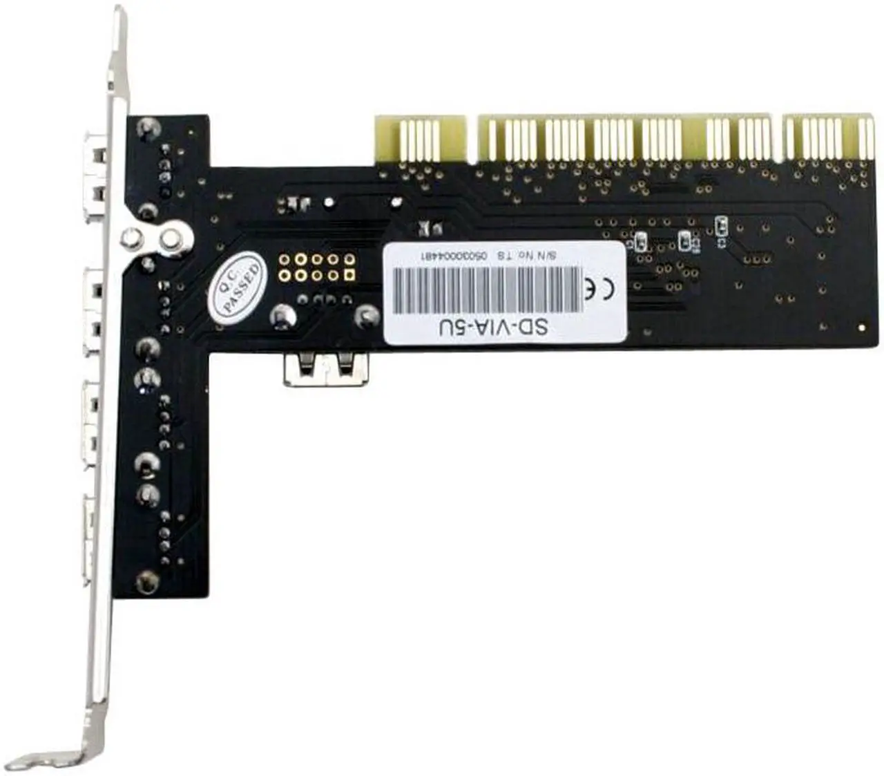 Alt view image 4 of 6 - SYBA PCI USB 2.0 4+1 shared port controller card Model SD-VIA-5U