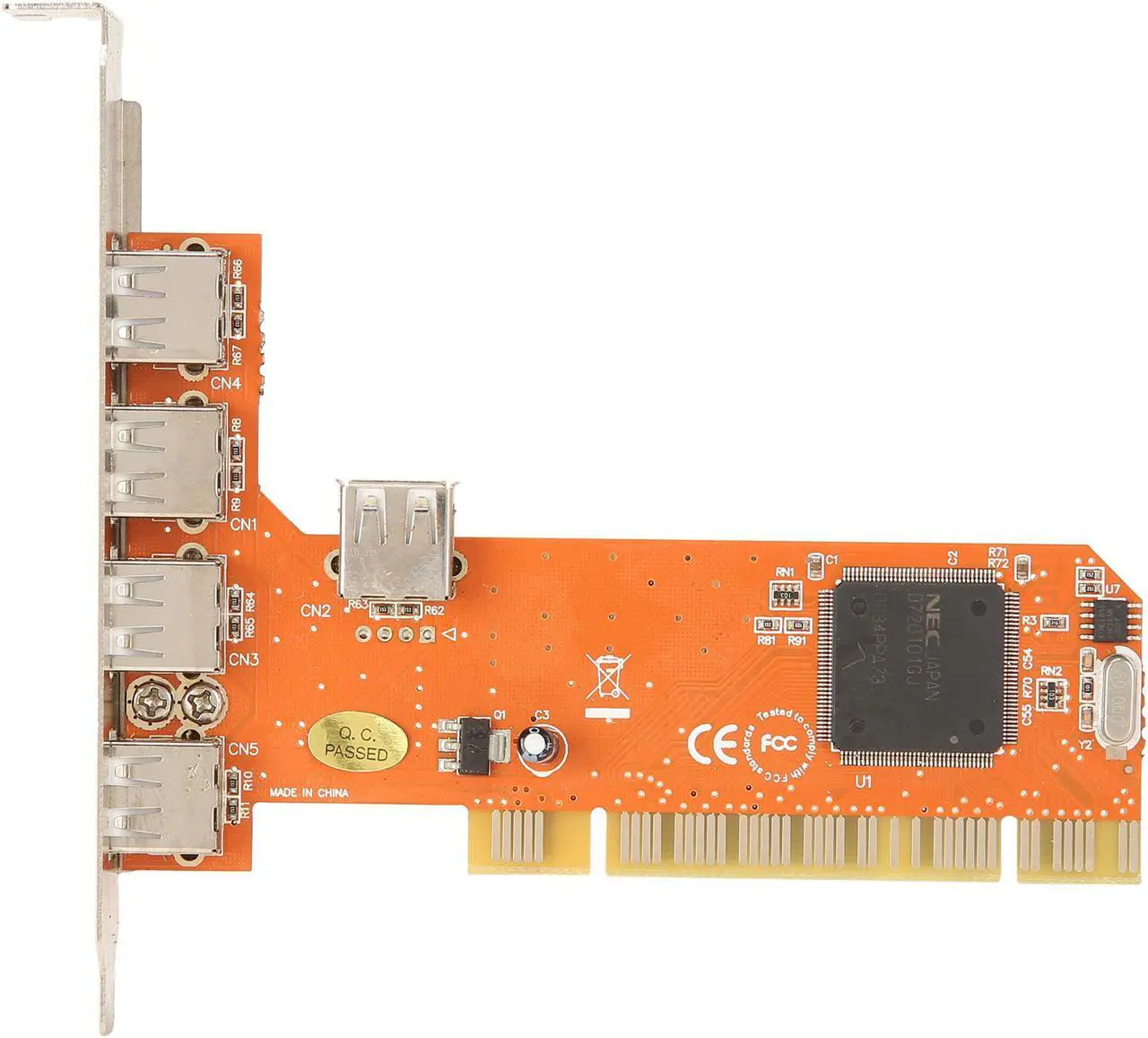 Alt view image 5 of 5 - Syba 5 Port USB 2.0 PCI Card - SY-NEC-5U