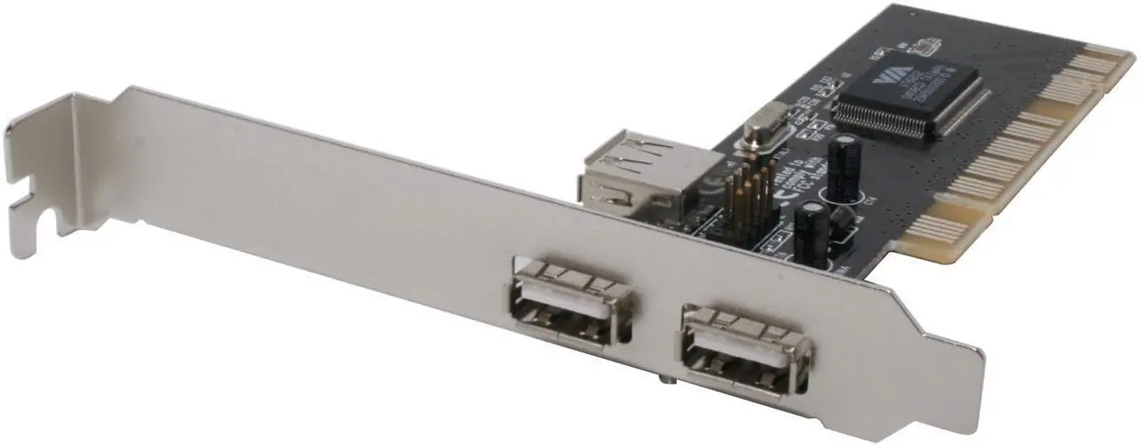 Main image of SYBA High Speed USB 2.0 2+1 Ports with 1x Internal Header PCI Card, VIA Chipset Model SD-VIA-2UH