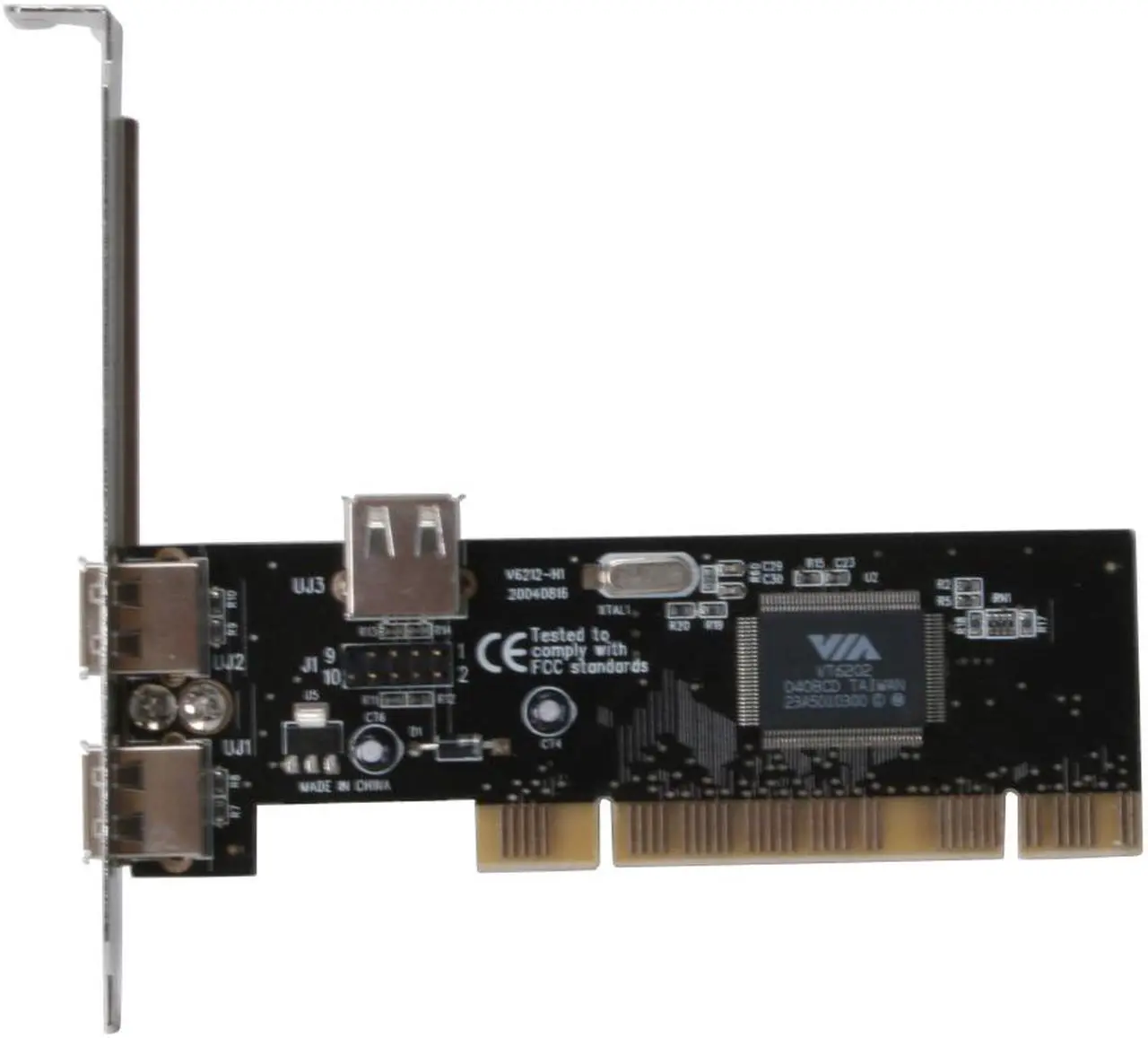 Alt view image 3 of 7 - SYBA High Speed USB 2.0 2+1 Ports with 1x Internal Header PCI Card, VIA Chipset Model SD-VIA-2UH