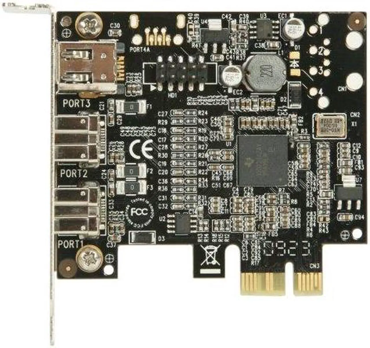Alt view image 4 of 13 - SYBA Low Profile PCI-Express 1394B/A Firewire Card Model SD-PEX30009