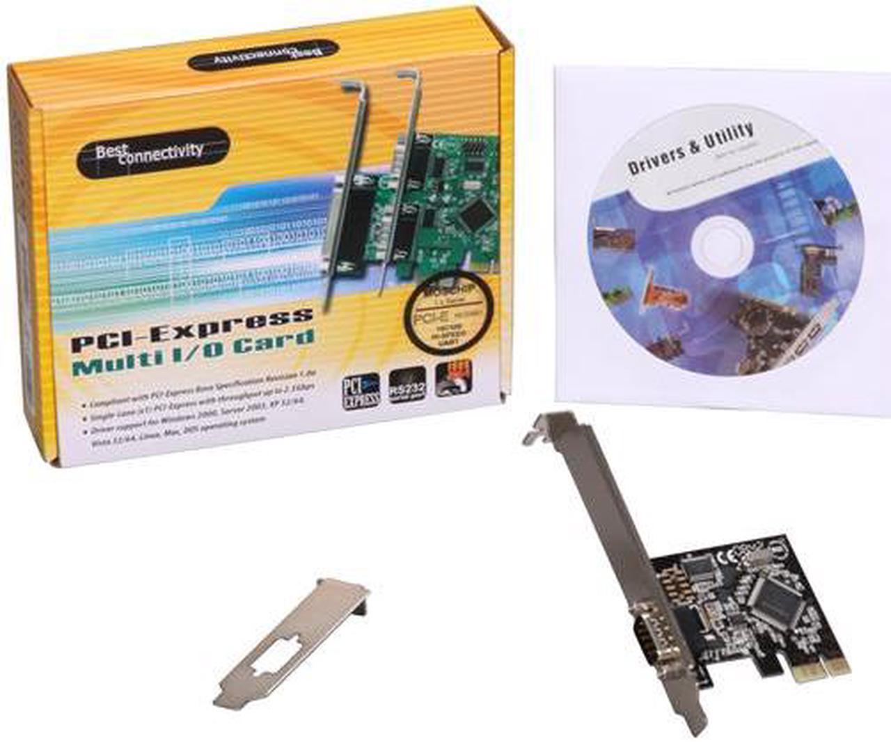 Alt view image 6 of 5 - SYBA PCI-Express 1-Port DB9 RS232 Serial Card with Low Profile Bracket - RoHS Model SD-PEX15021