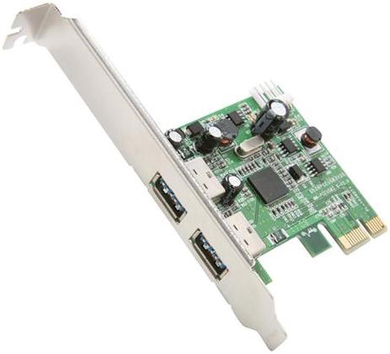 SYBA USB 3.0 SuperSpeed 2-port PCI-Express Controller Card NEC uPD720200 Chipset Model SY-PEX20045