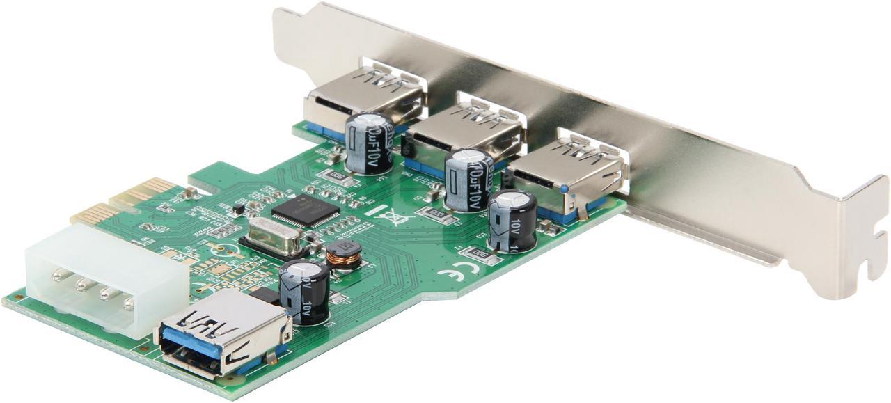 Alt view image 6 of 6 - SYBA USB 3.0 3+1 Port PCI-e Card, Free Low Profile Bracket, Renesas Chipset Model SD-PEX20137