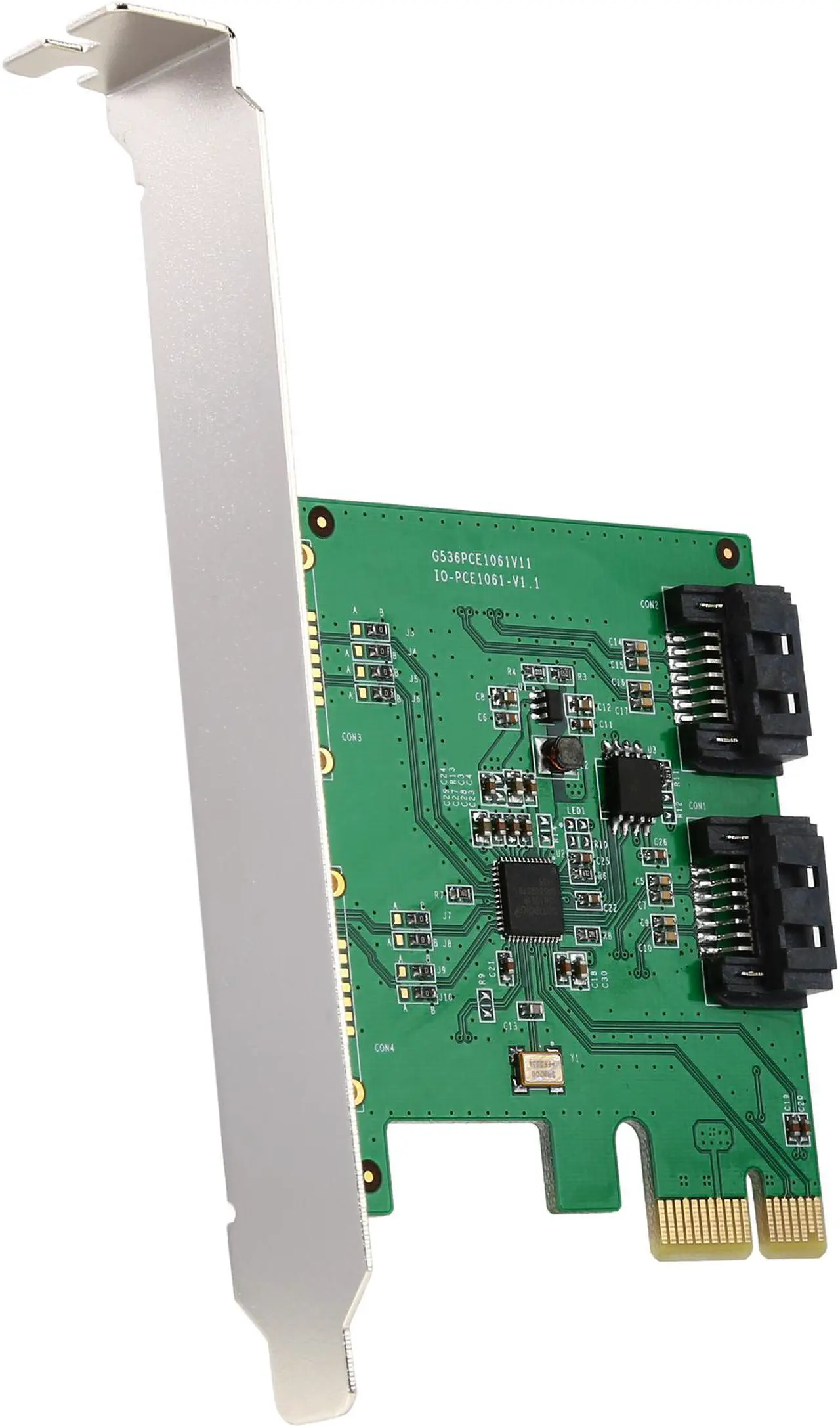 Main image of SYBA SI-PEX40089 PCI-Express 2.0 2-port SATA III, PCI-E, x1, Revision 2.0, (Full & Low Profile); ASMedia Chipset, RAID