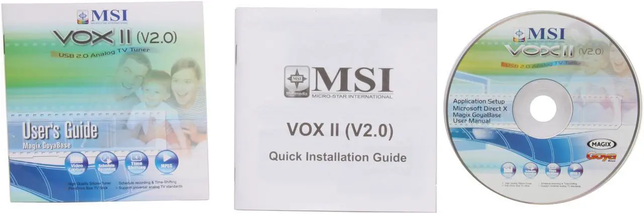 Alt view image 6 of 7 - MSI VOX II (V2.0) Analog TV Receiver