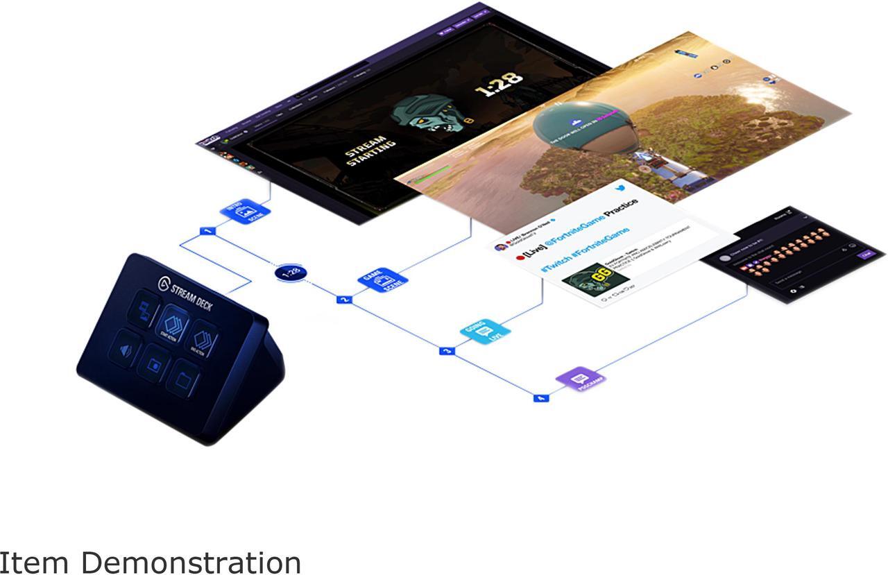 Alt view image 9 of 10 - Elgato Stream Deck Mini - Live Content Creation Controller 6 Customizable LCD Keys Windows 10 macOS 10.13 Later